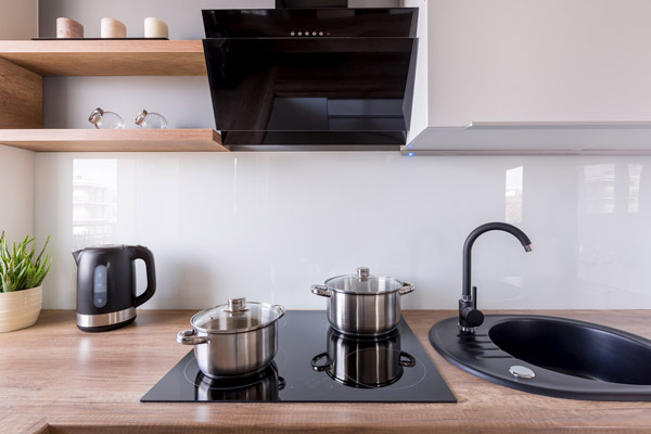 Küchenrückwand aus Glas